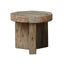 Keiichi Living Reclaimed Oak Round Side Table House of Isabella UK