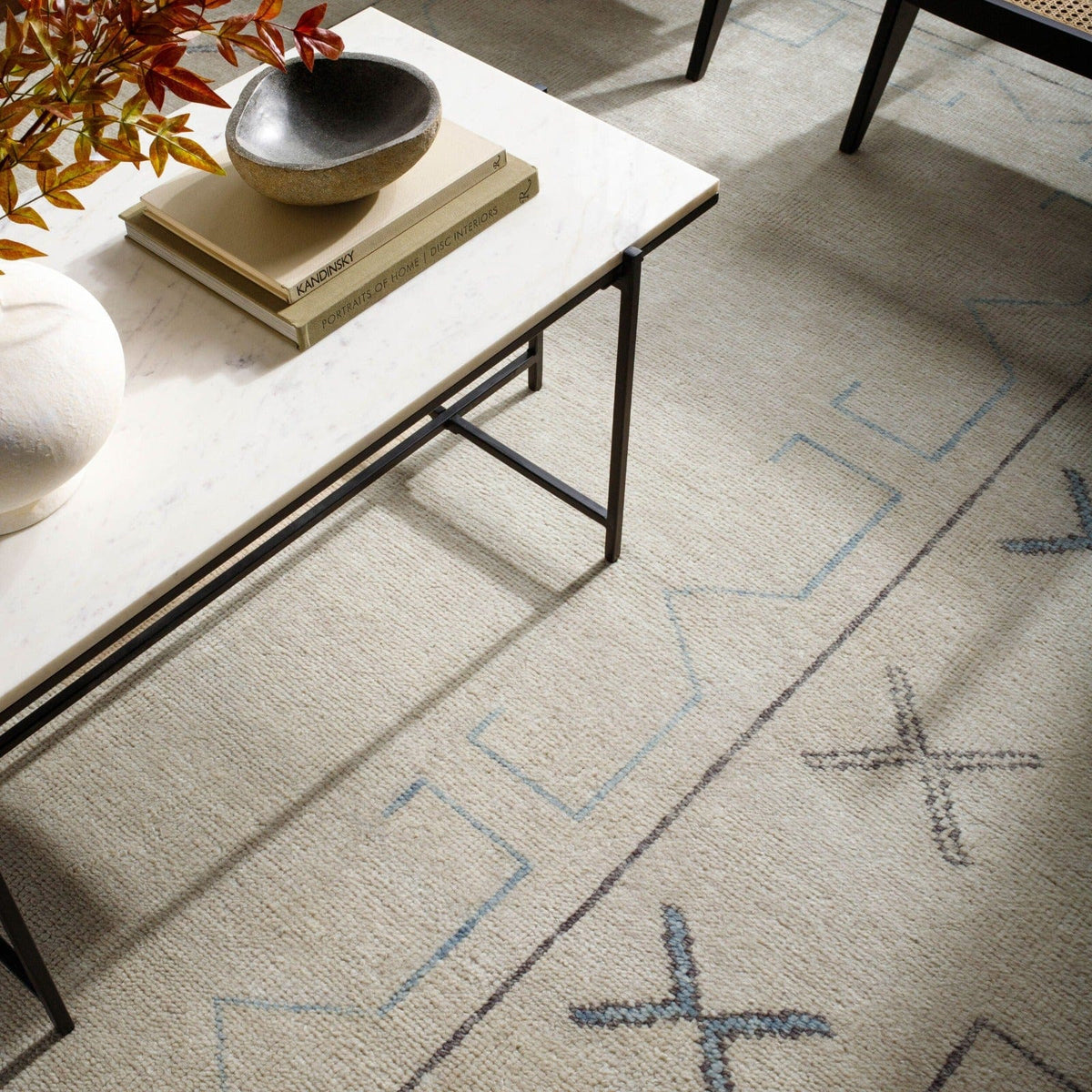 Keiichi Living Riviera Hand Knotted Rug in Light Neutral 305 x 244 cm House of Isabella UK