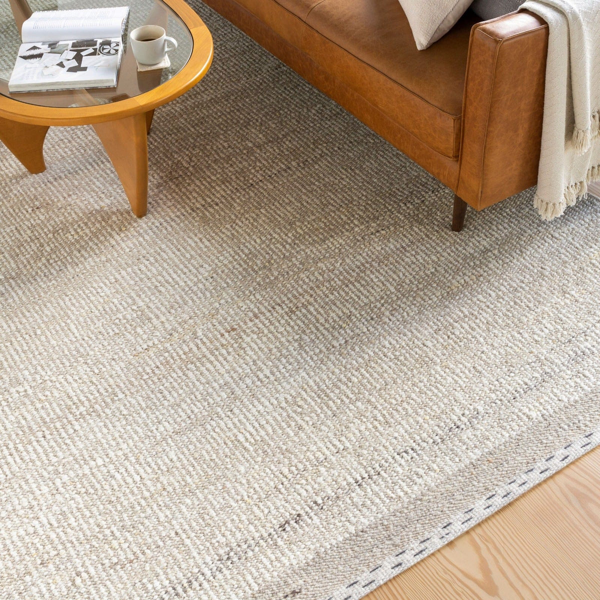 Keiichi Living Sadie Hand Woven Rug in Beige 229 x 152 cm House of Isabella UK