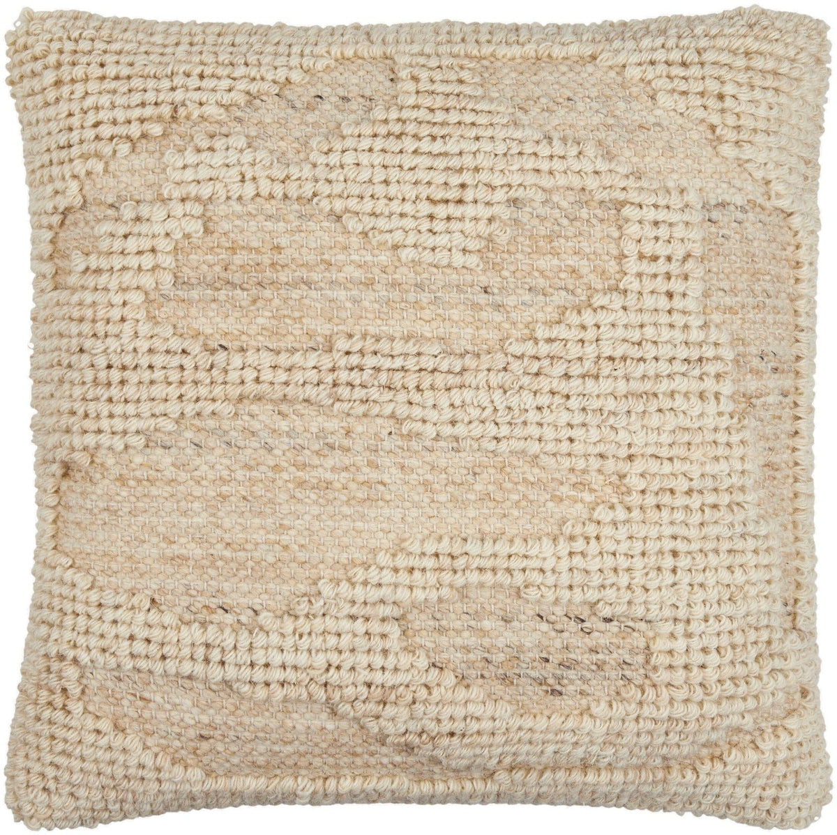 Keiichi Living Sand Dunes Woven Cushion in Beige - 51 x 51 cm House of Isabella UK