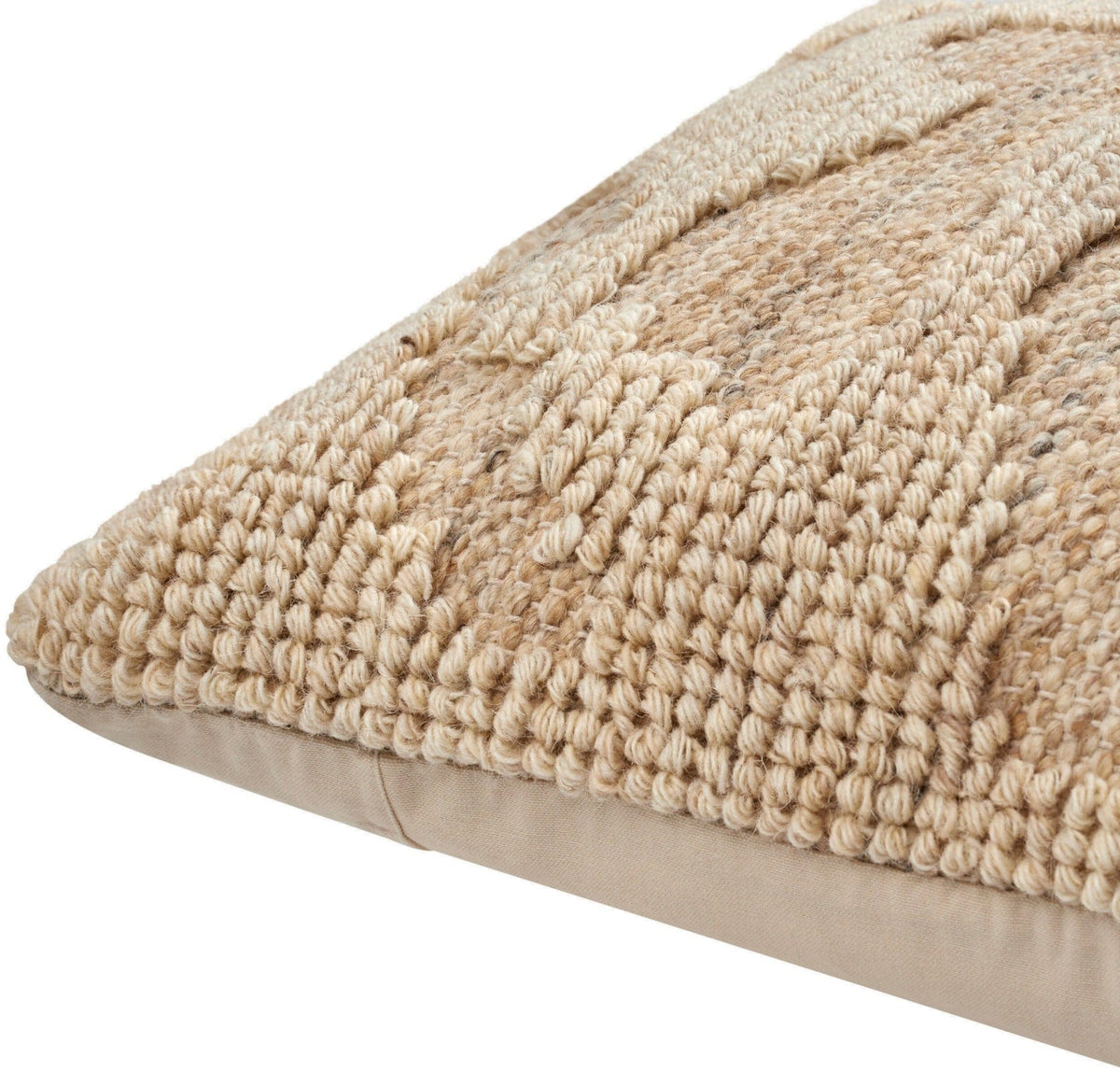 Keiichi Living Sand Dunes Woven Cushion in Beige - 51 x 51 cm House of Isabella UK