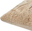 Keiichi Living Sand Dunes Woven Cushion in Beige - 51 x 51 cm House of Isabella UK