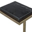 Keiichi Living Served Accent Table Marble & Brushed Gold House of Isabella UK