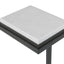 Keiichi Living Served Accent Table White Marble & Black House of Isabella UK