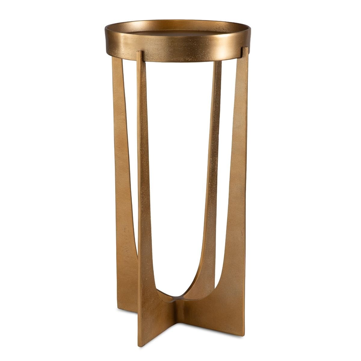 Keiichi Living Shelby Antique Brass Side Table House of Isabella UK