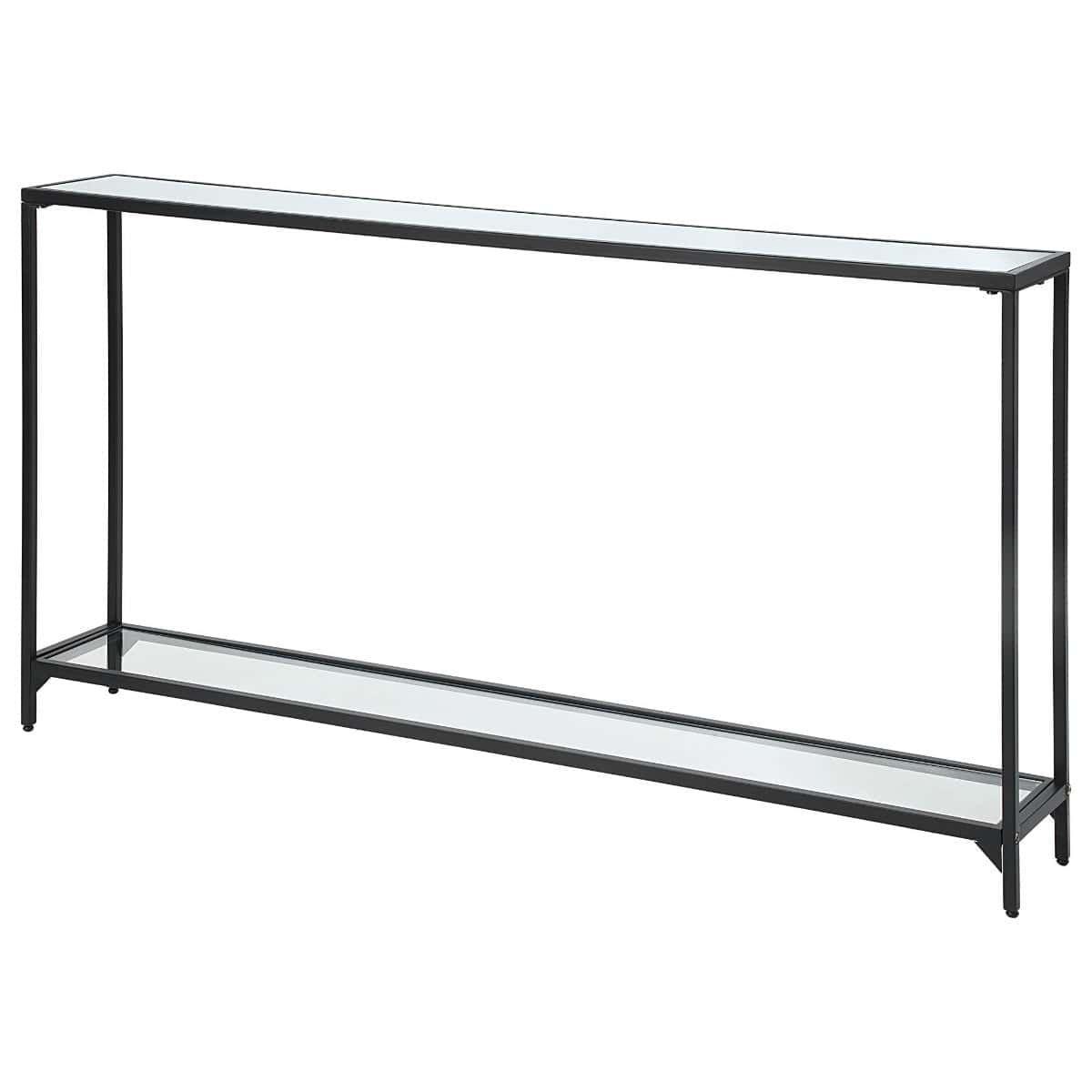 Keiichi Living Slimline Console Black Finish House of Isabella UK