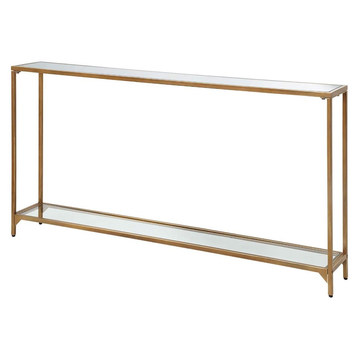 Keiichi Living Slimline Console Gold Finish House of Isabella UK