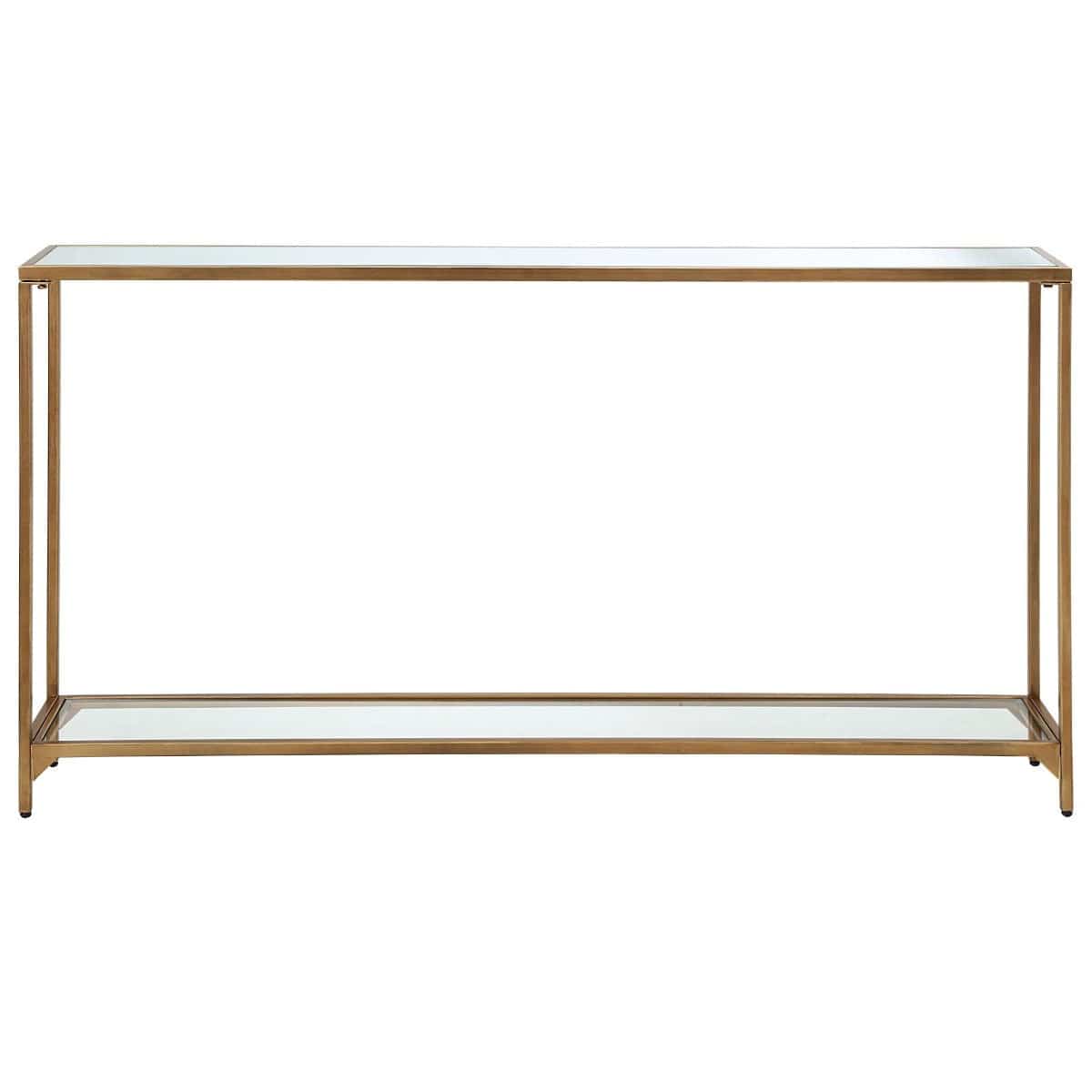 Keiichi Living Slimline Console Gold Finish House of Isabella UK