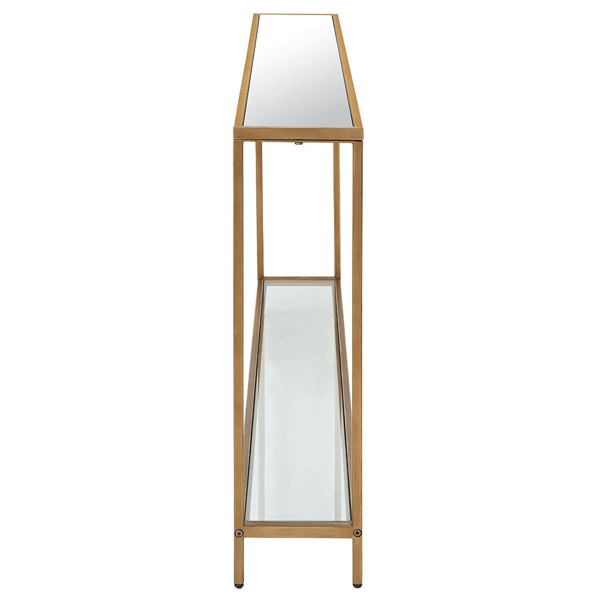 Keiichi Living Slimline Console Gold Finish House of Isabella UK