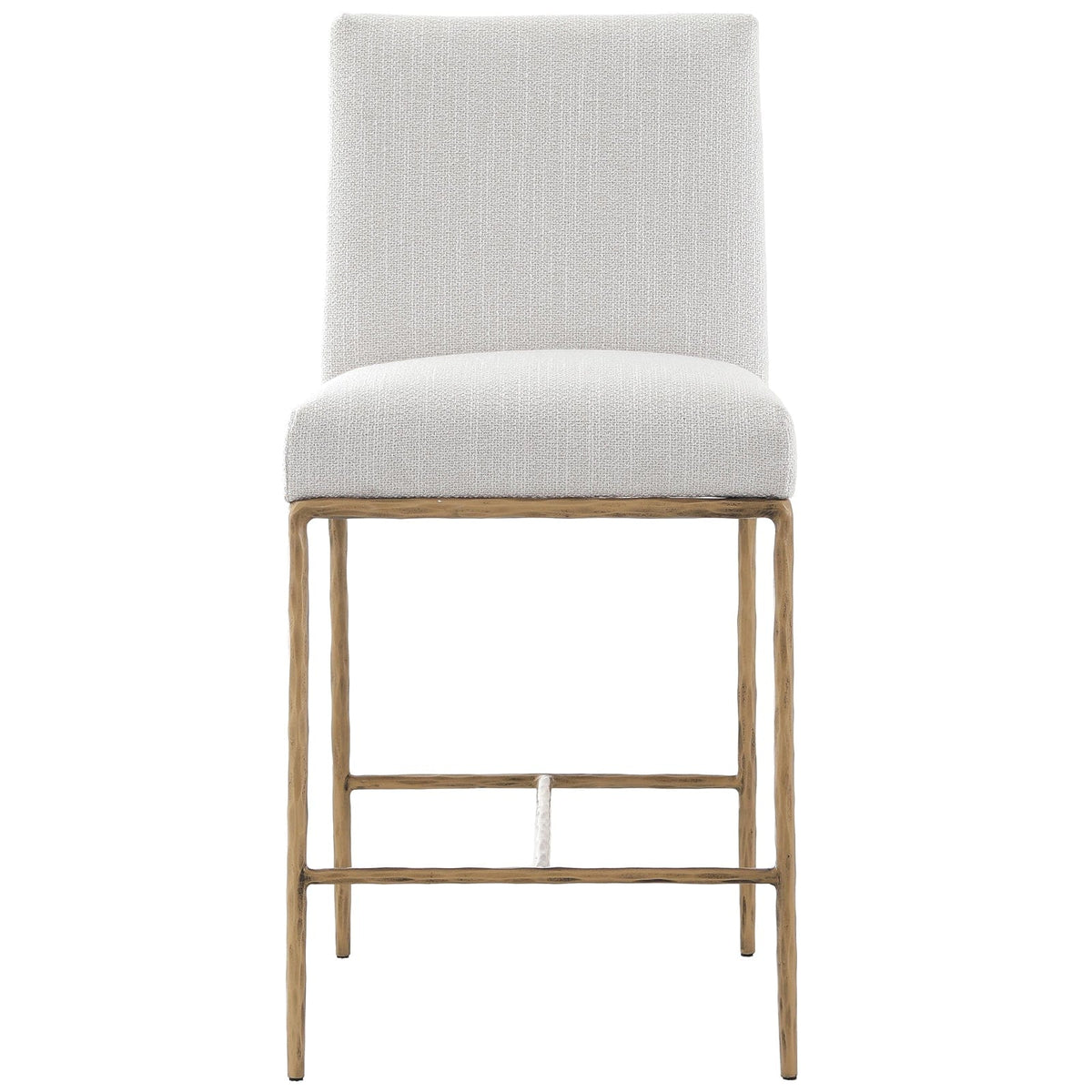 Keiichi Living Sloane Counter Stool in Aged Brass House of Isabella UK