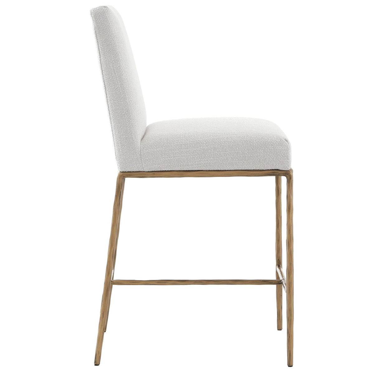 Keiichi Living Sloane Counter Stool in Aged Brass House of Isabella UK