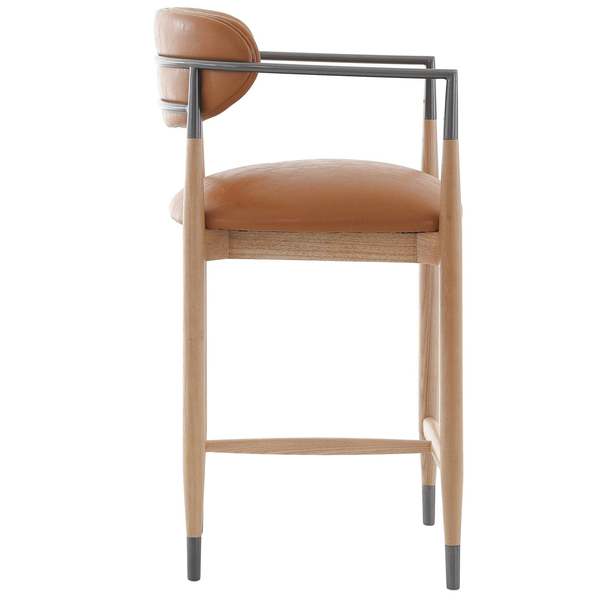Keiichi Living Soho Counter Stool in Natural and Bronze House of Isabella UK