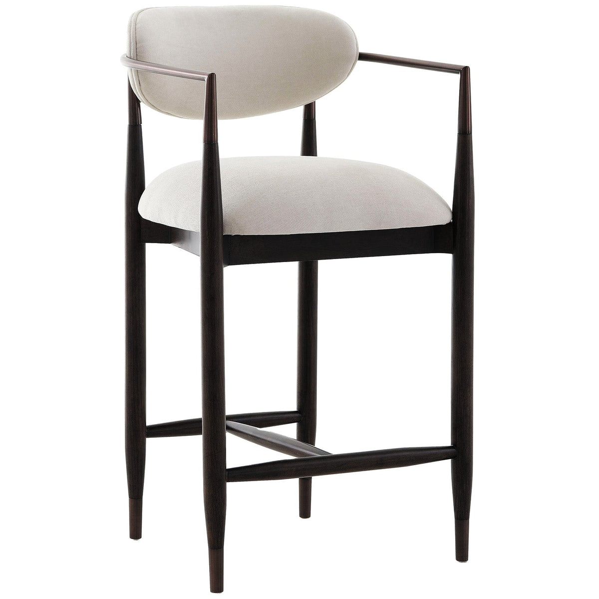 Keiichi Living Soho Counter Stool in Walnut and Bronze House of Isabella UK