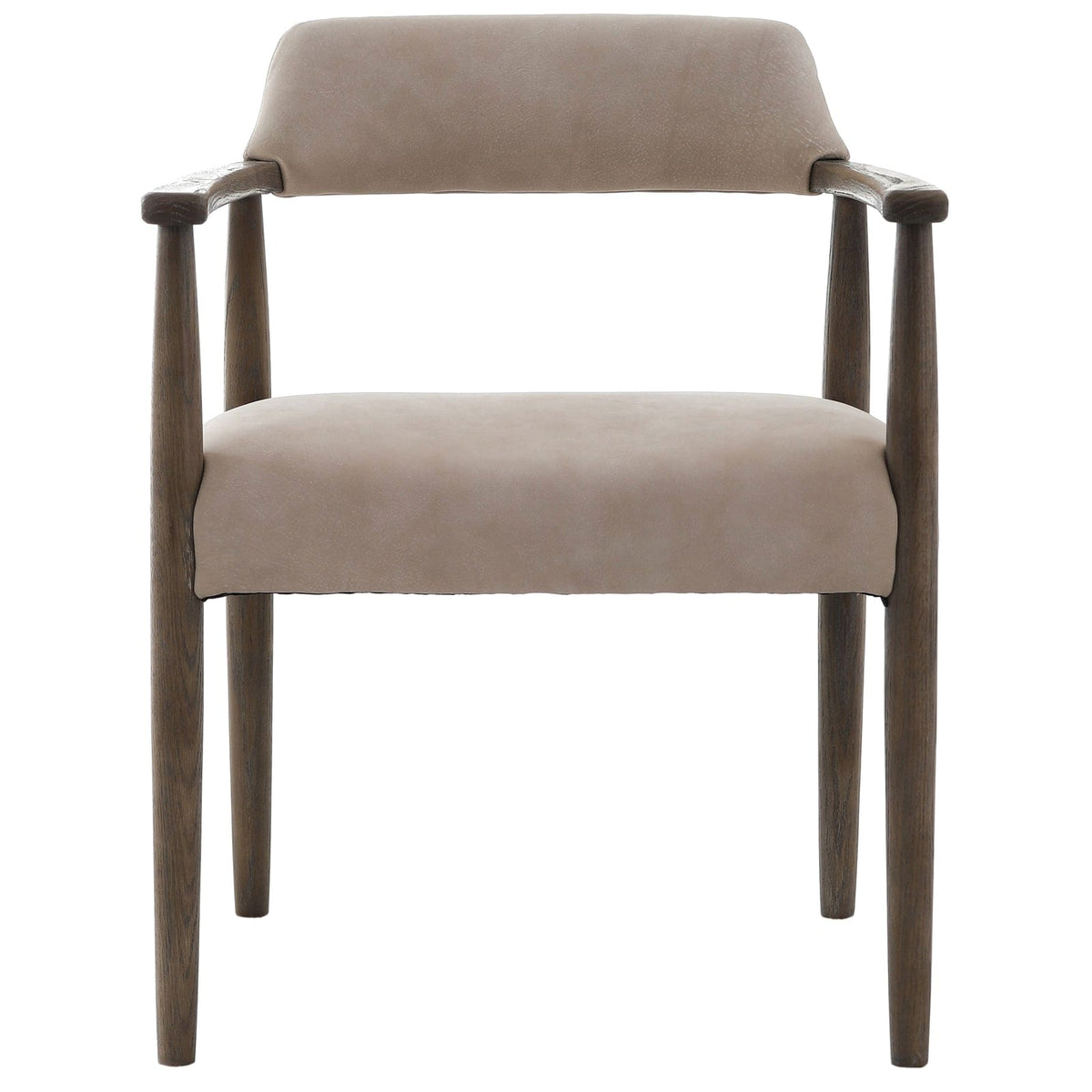 Keiichi Living Stonehouse Dining Chair in Taupe Italian Leather House of Isabella UK
