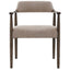 Keiichi Living Stonehouse Dining Chair in Taupe Italian Leather House of Isabella UK