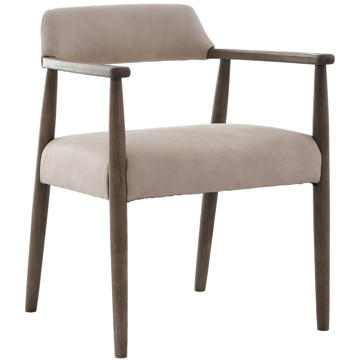 Keiichi Living Stonehouse Dining Chair in Taupe Italian Leather House of Isabella UK