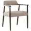 Keiichi Living Stonehouse Dining Chair in Taupe Italian Leather House of Isabella UK