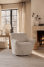 Keiichi Living Teddington Swivel Accent Chair House of Isabella UK