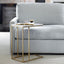 Keiichi Living Thomas Side Table in Antique Brass House of Isabella UK