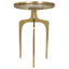 Keiichi Living Tripod Side Table Gold House of Isabella UK