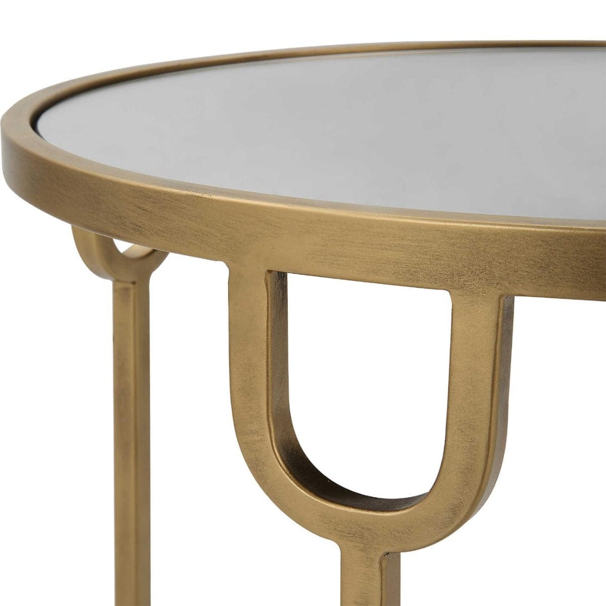 Keiichi Living Ula Side Table Brass House of Isabella UK