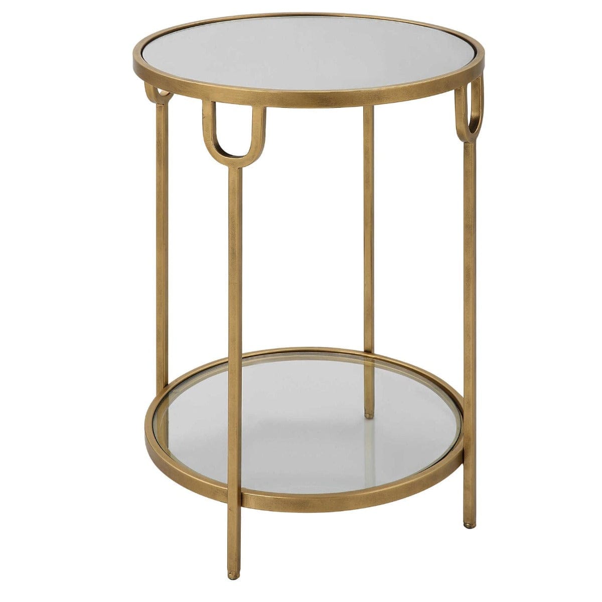 Keiichi Living Ula Side Table Brass House of Isabella UK