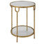 Keiichi Living Ula Side Table Brass House of Isabella UK