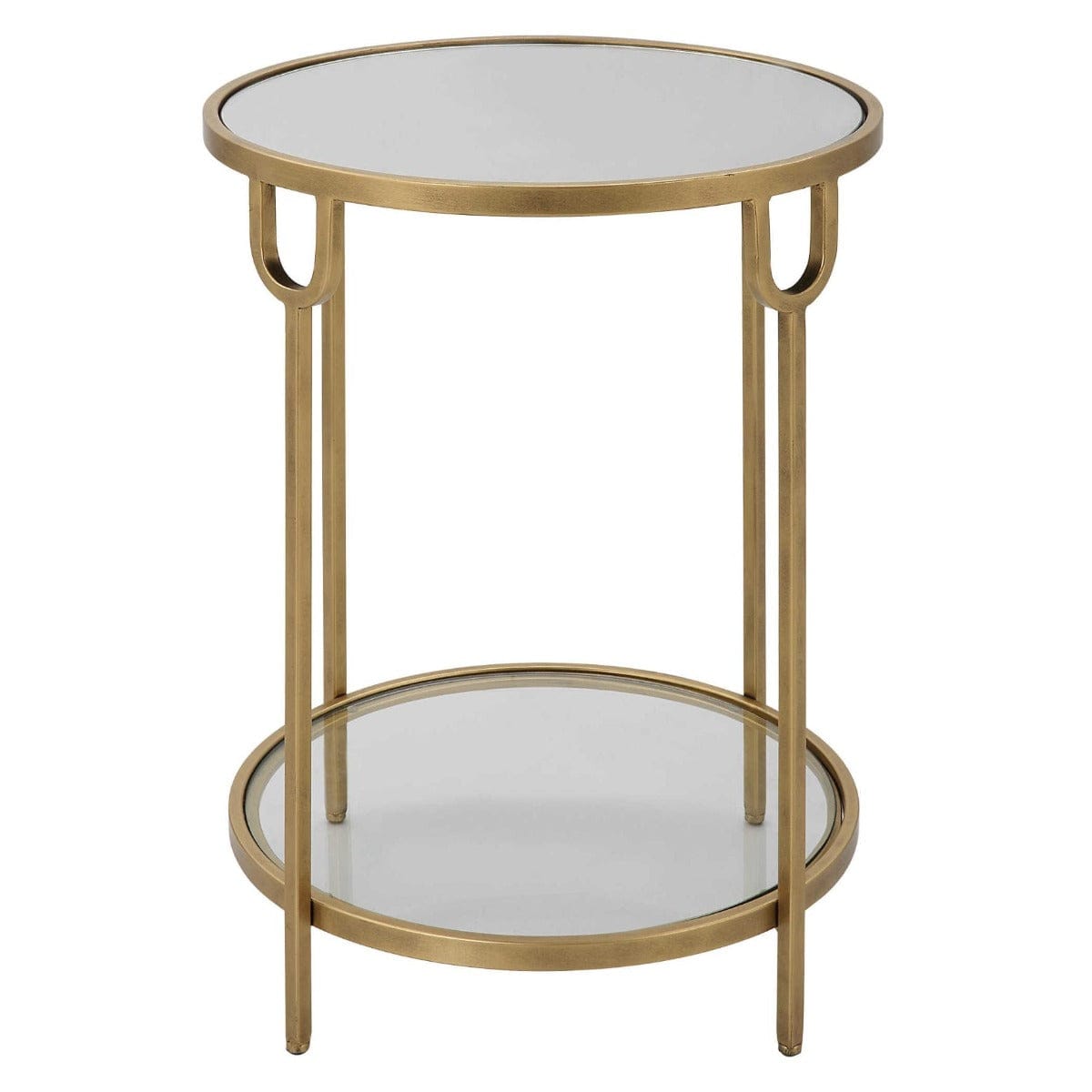 Keiichi Living Ula Side Table Brass House of Isabella UK