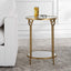 Keiichi Living Ula Side Table Brass House of Isabella UK