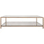 Keiichi Living Upton Coffee Table in Antique Brass House of Isabella UK