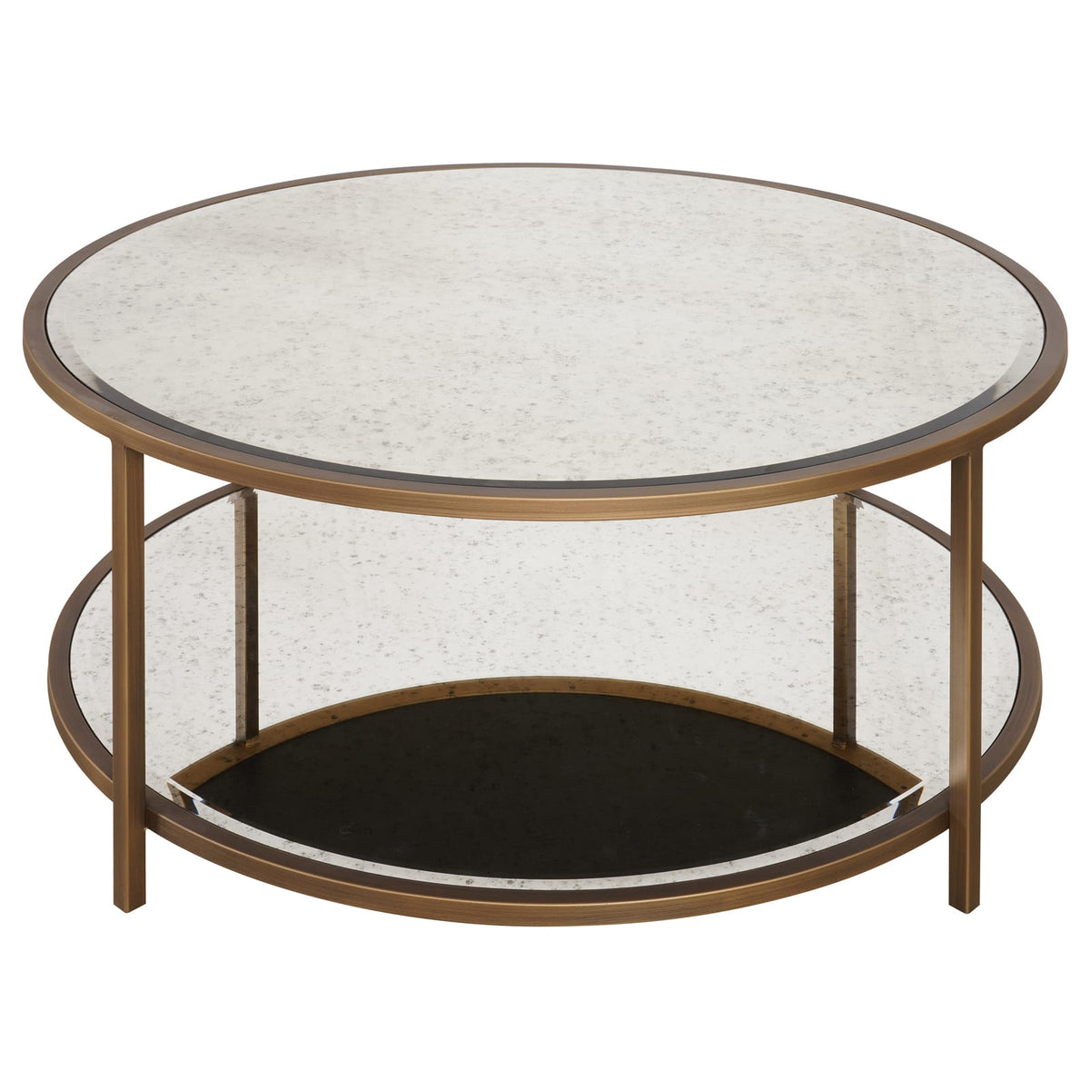 Keiichi Living Upton Coffee Table in Antique Brass - Round House of Isabella UK