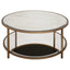 Keiichi Living Upton Coffee Table in Antique Brass - Round House of Isabella UK