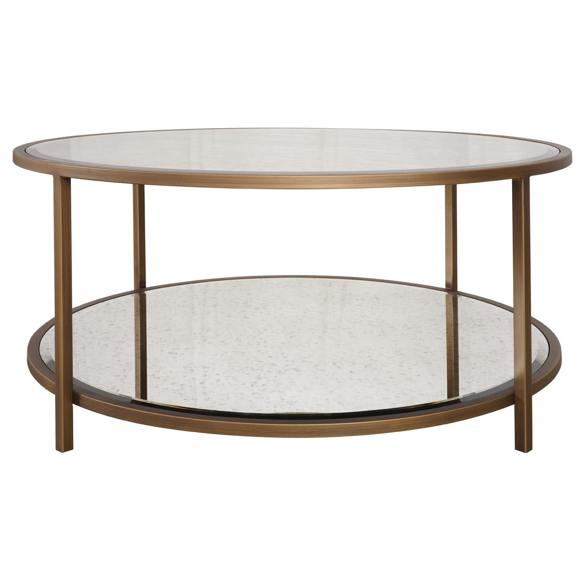 Keiichi Living Upton Coffee Table in Antique Brass - Round House of Isabella UK