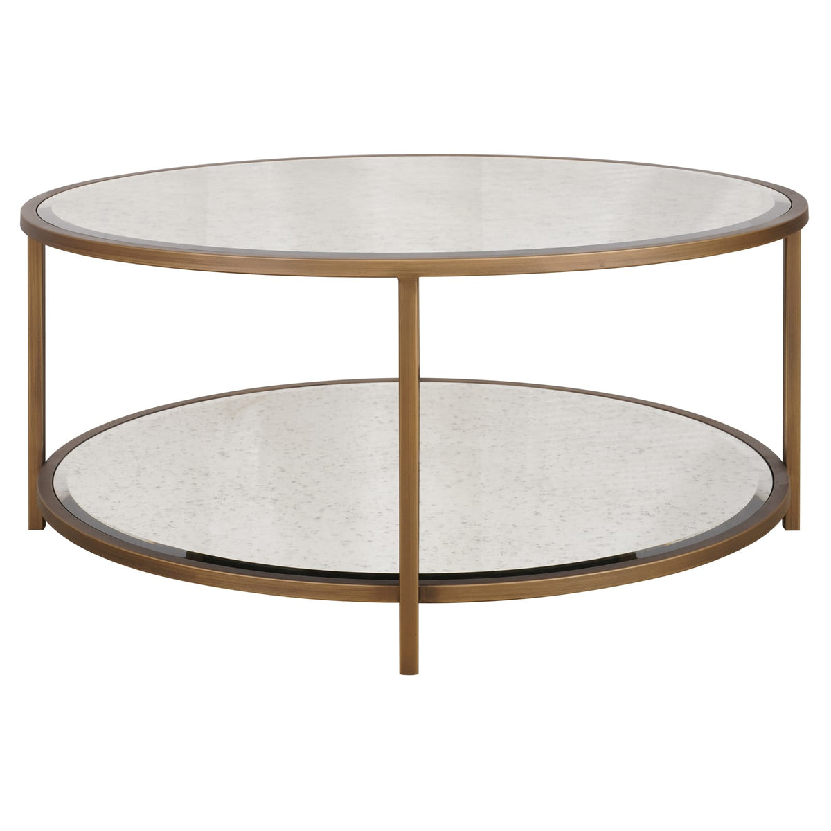 Keiichi Living Upton Coffee Table in Antique Brass - Round House of Isabella UK