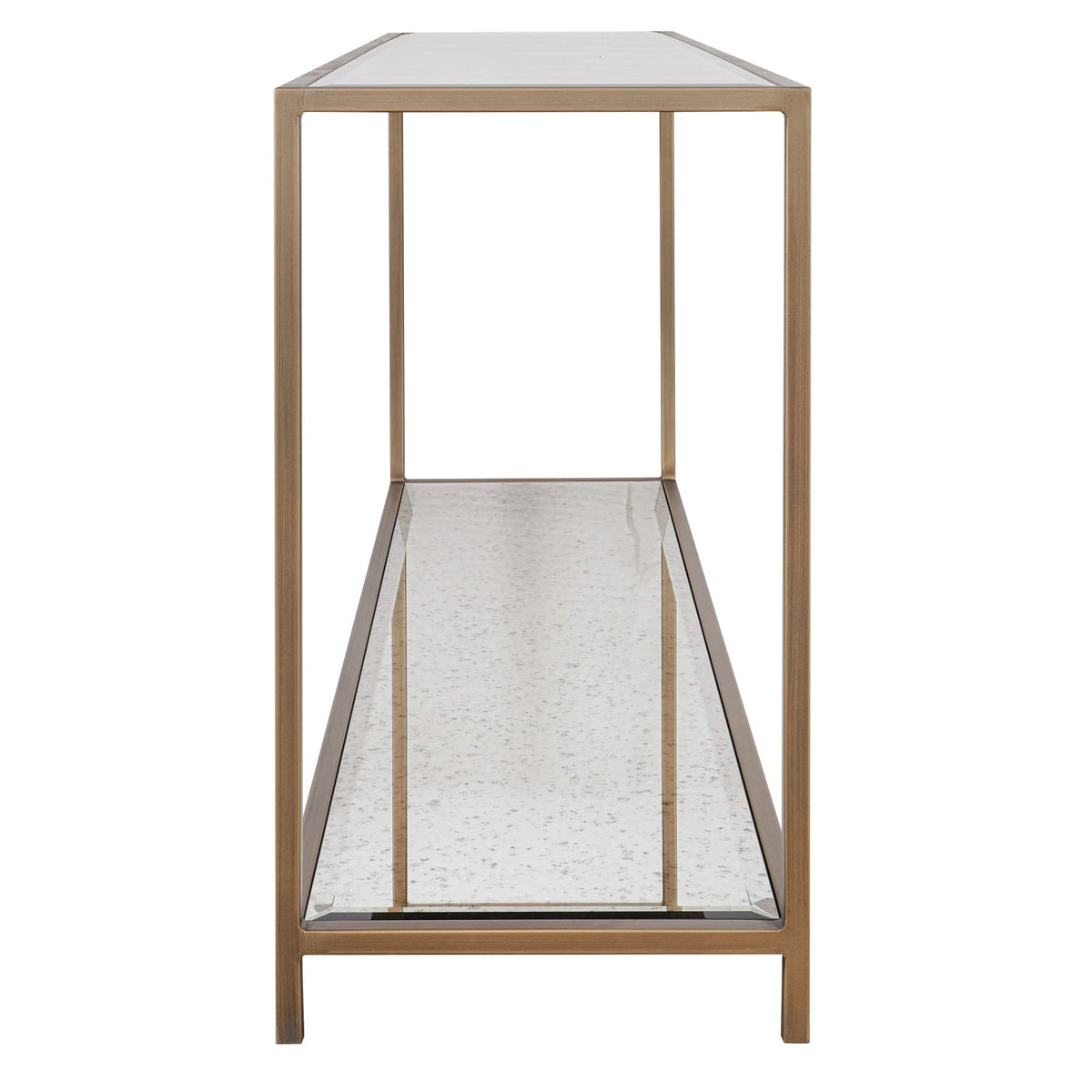 Keiichi Living Upton Console Table in Antique Brass House of Isabella UK