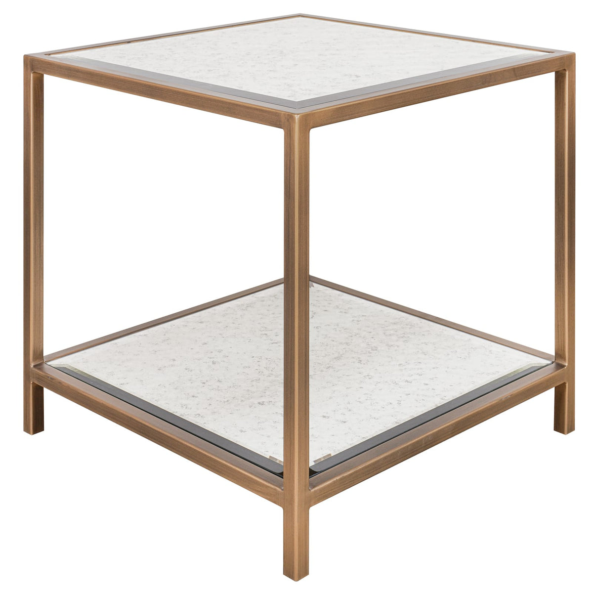 Keiichi Living Upton Side Table in Antique Brass House of Isabella UK