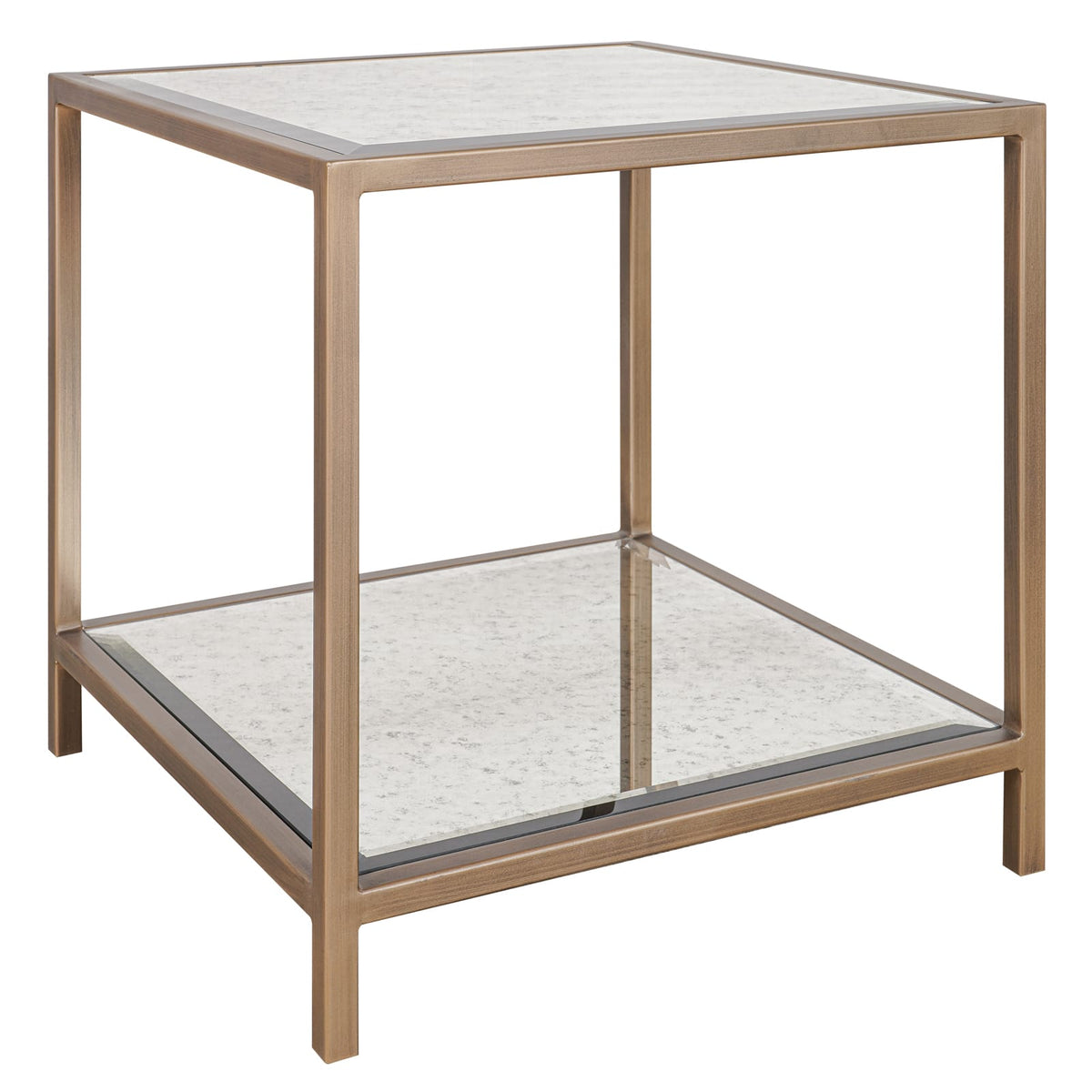 Keiichi Living Upton Side Table in Antique Brass House of Isabella UK