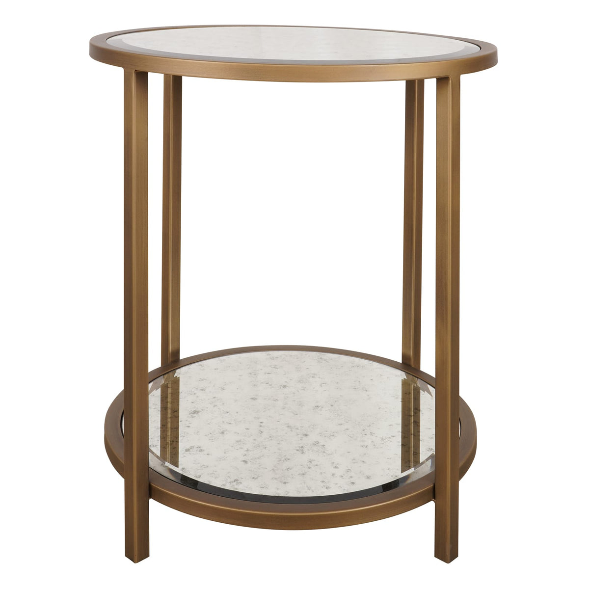 Keiichi Living Upton Side Table in Antique Brass - Round House of Isabella UK