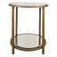 Keiichi Living Upton Side Table in Antique Brass - Round House of Isabella UK