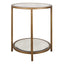 Keiichi Living Upton Side Table in Antique Brass - Round House of Isabella UK