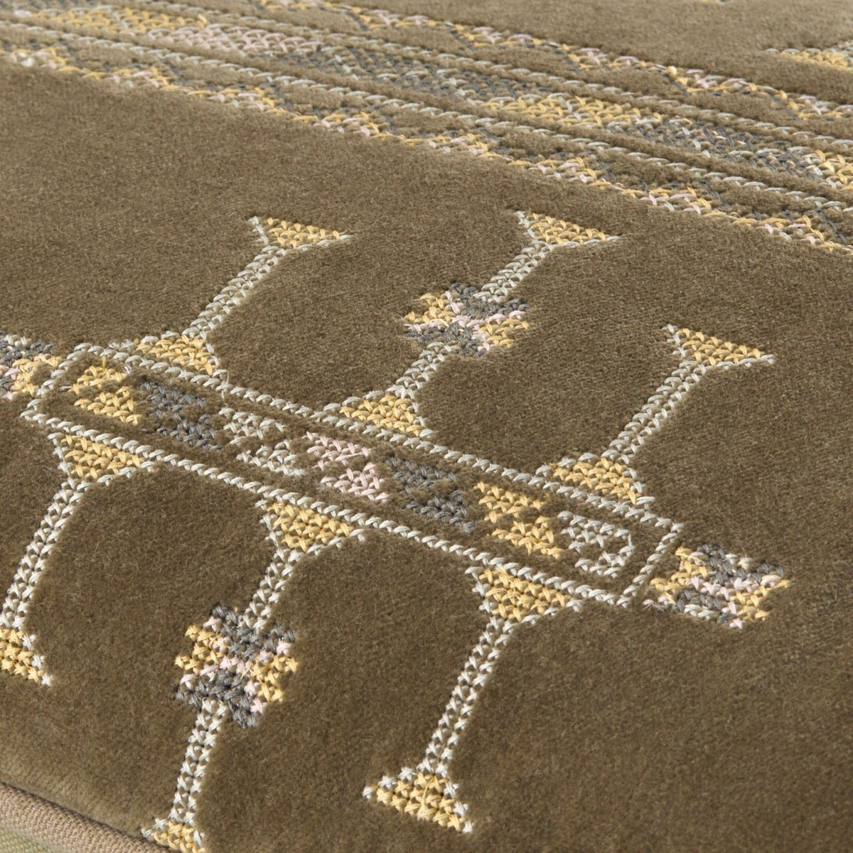 Keiichi Living Velour Velvet Cushion - 51 x 51 cm House of Isabella UK