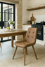 Keiichi Living Winchcombe Dining Chair in Tan Leather House of Isabella UK