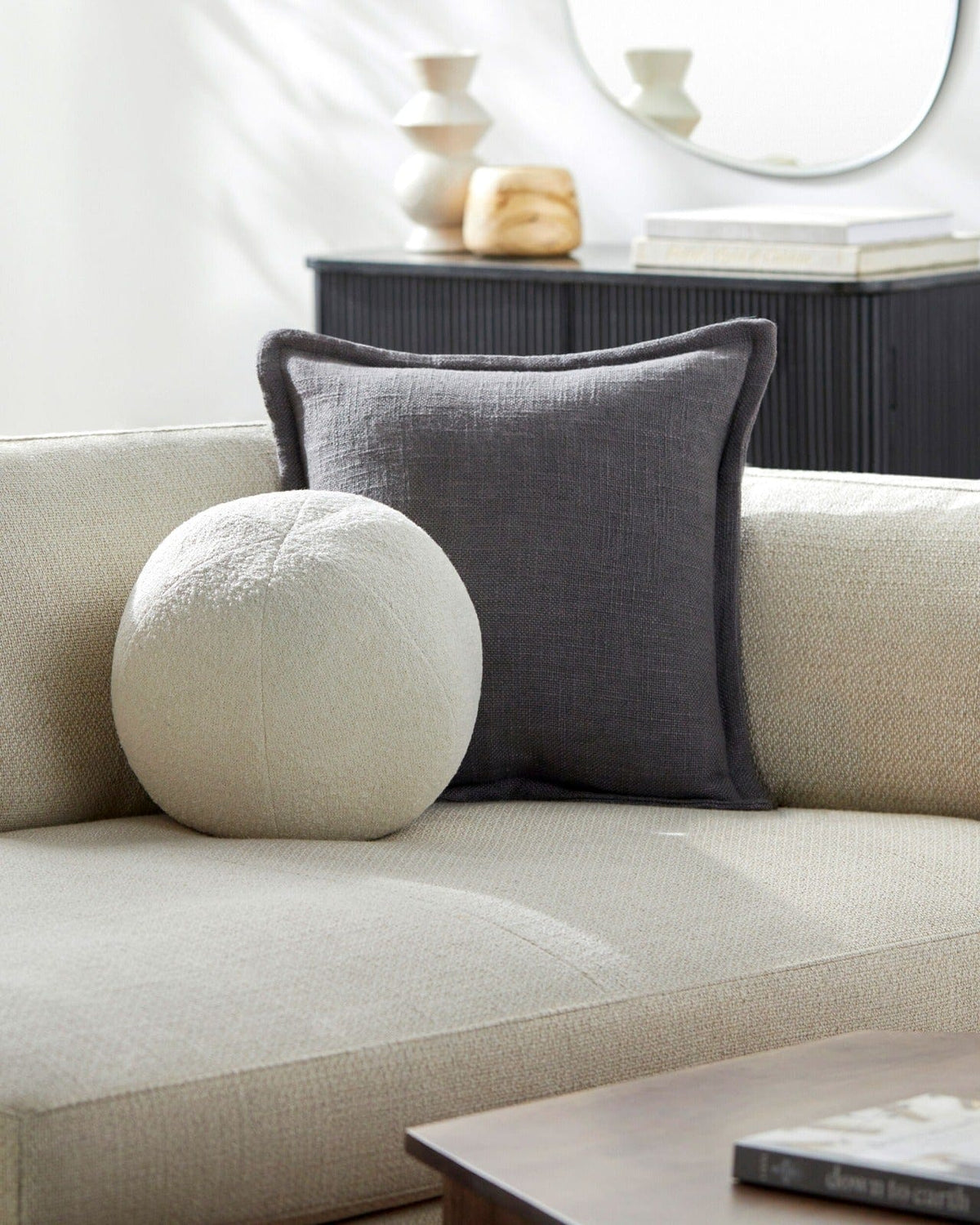 Keiichi Living Winsten Knitted Cushion - 30 x 30 cm House of Isabella UK