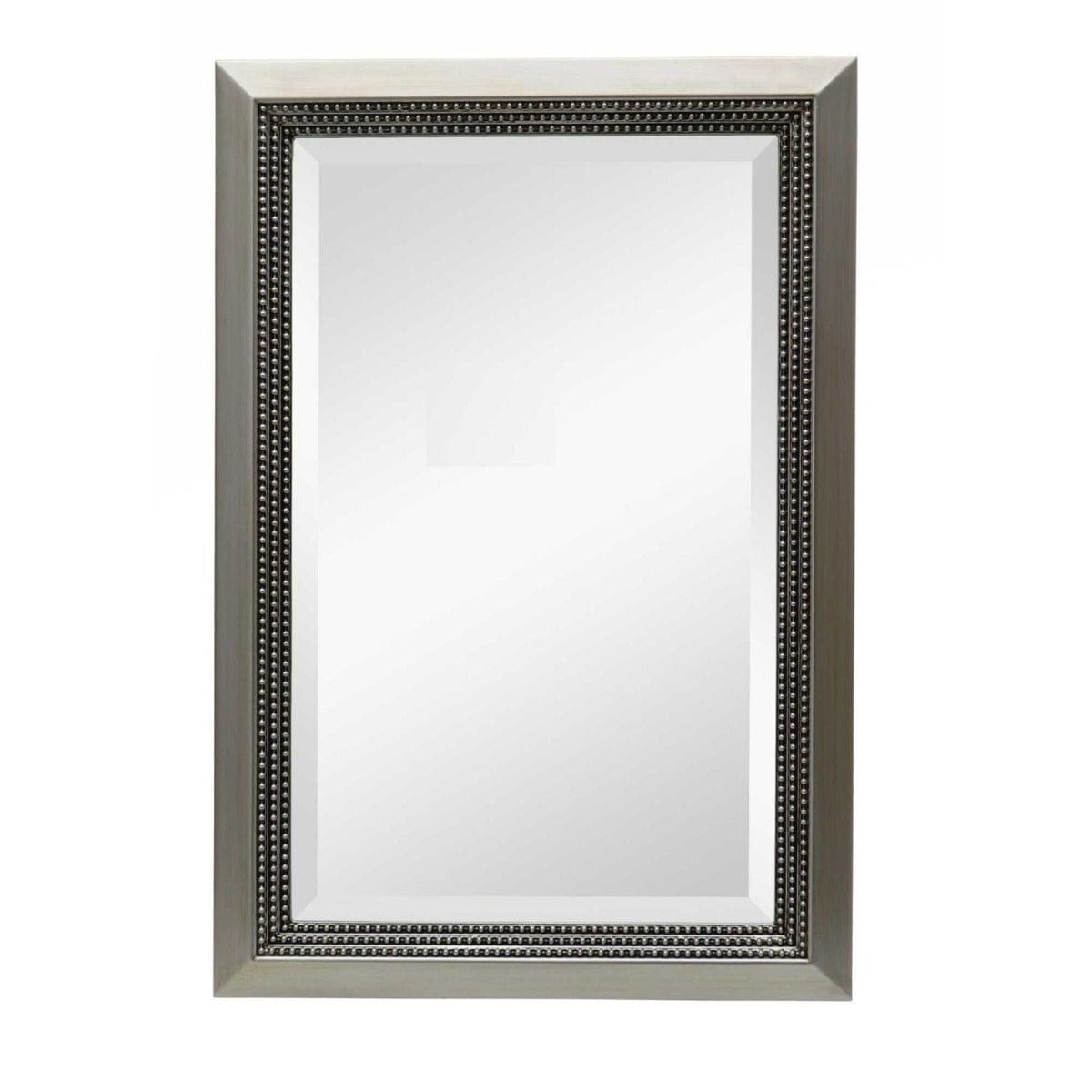 Keiichi Mirrors Beaded Lines Mirror Brushed Silver House of Isabella UK