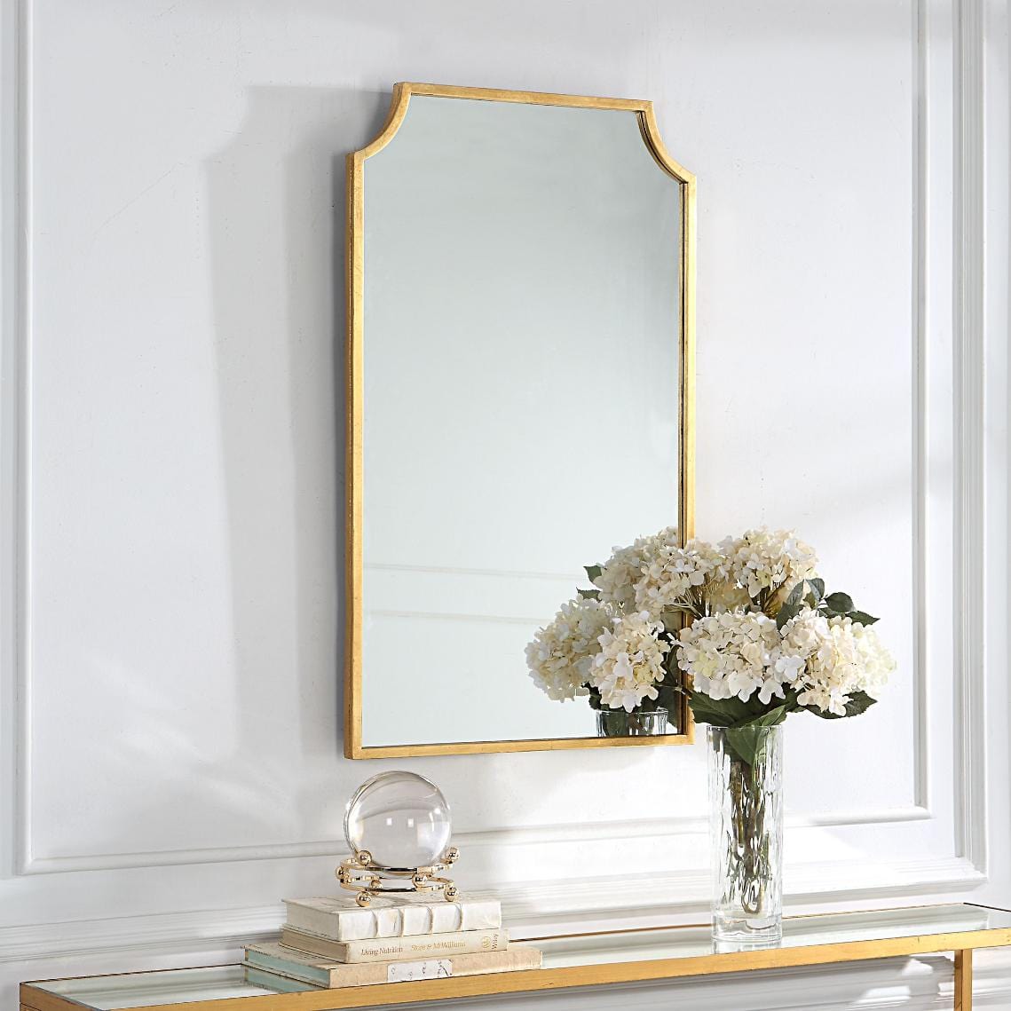 Keiichi Mirrors Bradley Mirror Gold Finish House of Isabella UK