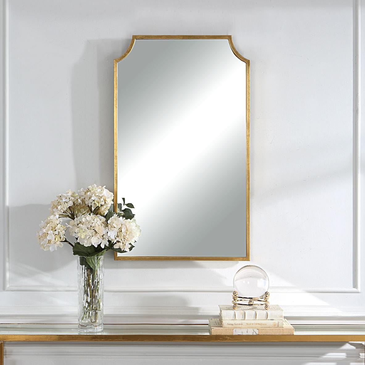 Keiichi Mirrors Bradley Mirror Gold Finish House of Isabella UK