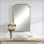 Keiichi Mirrors Bradley Mirror Gold Finish House of Isabella UK