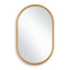 Keiichi Mirrors Brushed Gold Pill Mirror House of Isabella UK