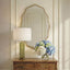 Keiichi Mirrors Capri Scalloped Oval Mirror in Gold House of Isabella UK