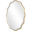 Keiichi Mirrors Capri Scalloped Oval Mirror in Gold House of Isabella UK